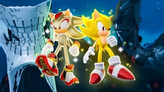 Sonic Frontiers Super Sonic amp Super Shadow Vs Giganto [upl. by Brindle286]