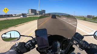 Can you ride a HarleyDavidson Sportster Iron 883 on the Highway  Interstate [upl. by Rekrap]