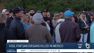 Australian American surfers killed in Baja California remembered at candlelight vigil [upl. by Norvil]