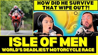 The Isle Of Men The Worlds Deadliest Motorcycle Race Reaction  THESE GUYS ARE INSANE [upl. by Aivatnohs]