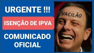 ACABA DE SAIR  URGENTE JUSTIÇA CANCELA SUSPENSÃO DO IPVA [upl. by Giacamo]