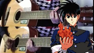 Flame Of recca  Zutto Kimi Ni Soba De ending song 2 Acoustic Guitar Cover [upl. by Meeks]