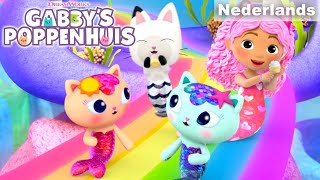 Maak een ritje op een meerminnenregenboogglijbaan 🌈  GABBYS POPPENHUIS  Netflix [upl. by Liahus]