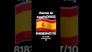 Alarma de España🇪🇦2002 [upl. by Mcclenaghan]