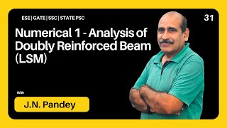 Numerical 1  Analysis of Doubly Reinforced Beam LSM  Diploma Civil  Lecture 31 [upl. by Ymeraj]