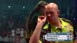 2019 German Darts Grand Prix final  Van Gerwen v Whitlock [upl. by Benedicta615]