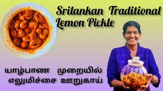 SriLankankan Style Lemon Pickle  யாழ்ப்பாணத்து எலுமிச்சம்பழ ஊறுகாய் [upl. by Topping]