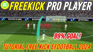 TUTORIAL TRIK amp CARA FREE KICK EFOOTBALL 2024 MOBILE [upl. by Nmutua]