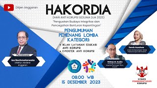 Peringatan Hari Anti Korupsi Sedunia HAKORDIA DJA Tahun 2023 [upl. by Rissa]