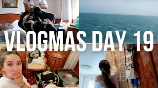 PACKING UP MY SHIP CABIN bittersweet day  VLOGMAS 2023 [upl. by Derf]