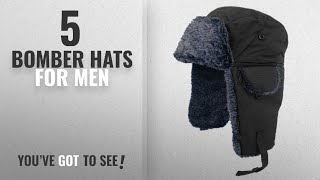 Top 10 Bomber Hats For Men 2018 Adult Fur Lined Waterproof Trapper Hat [upl. by Zimmermann]