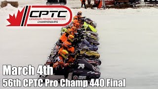 56th Annual Canadian Power Toboggan Championships March 4th 2018 Champ 440 Final [upl. by Gherlein]