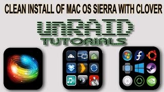 How to install mac OS Sierra on unRAID kvm [upl. by Liebman]