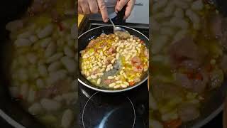 ricetta gustosa e volocissima da fare Orecchiette Broccoli Fagioli cannellini e Lardo👍 [upl. by Northrup]