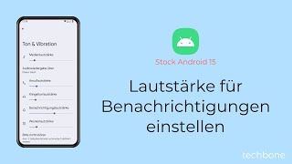 Lautstärke für Benachrichtigungen einstellen Android 15 [upl. by Catharina826]