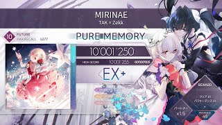 Arcaea  MIRINAE Future 10 PURE MEMORY [upl. by Hayn699]