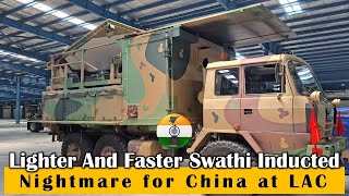 breakingnews Indian Army inducted first lighter amp compact Weapon Locating Radar SWATHI Mountains [upl. by Ardeha]