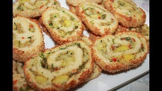 Kahvaltılık Patatesli Rulo Börek Tarifi  Pratik Patatesli Rulo Börek Tarifi [upl. by Wileen]