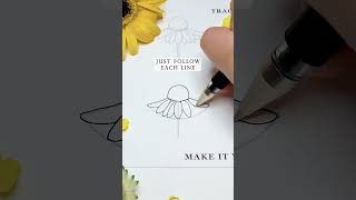 Camomile flower drawing tutorial you can draw [upl. by Champ121]