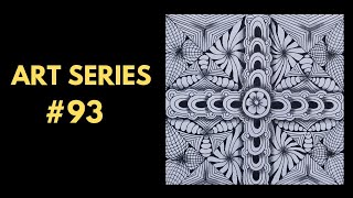 Art Series 93 Drawing Zentangle [upl. by Silloh775]