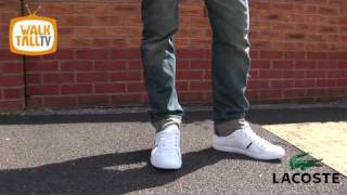 Lacoste Europa Lace  WhiteGrey AW10  wwwwalktallcouk  Large Mens Footwear and Clothing [upl. by Ahselrak]