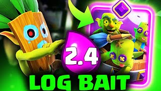 😱El MEJOR MAZO LOG BAIT 24 BARRIL EVO CLASH ROYALE [upl. by Teiv]