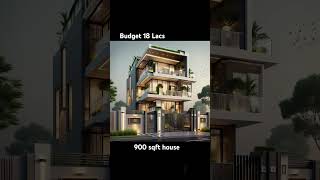 3 bhk duplex house design  900 sqft house design [upl. by Oyr]