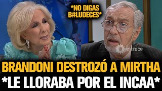 BRANDONI DESTROZÓ A MIRTHA QUE LLORABA POR EL INCAA CON MILEI [upl. by Gaskin]