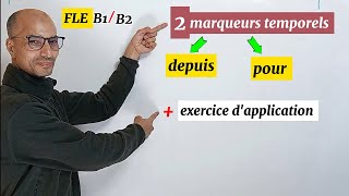 FLE B1B2 😍 Différence entre quotdepuisquot et quotpourquot 🤔 [upl. by Hairahcez]