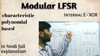 Modular LFSR  internal EXOR  type 2 LFSR  testing and diagnosis of digital system [upl. by Naraj]