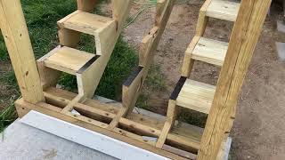 Building an over engineered deck part 3 picture framing steps introduction [upl. by Illil283]