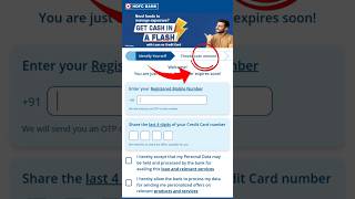 HDFC Bank Instant Personal Loan Through Credit Card  HDFC Jumbo Loan Apply 2024  HDFC Bank Loan [upl. by Hartwell978]