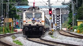 High speed diesel and electric trains between Yesvantpur  Chikkabanavara section  Indian railways [upl. by Goldner]