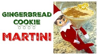 Gingerbread Cookie Martini  Holiday Cocktail  Cait Straight Up [upl. by Mehcanem]