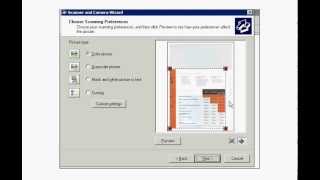 How to use Microsoft Windows XPs Scanner and Camera Wizard to scan pictures photos pages etc [upl. by Maurilla]