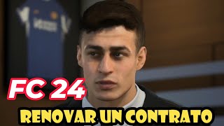 Como renovar un CONTRATO en EA Sports FC 24 FIFA 24✔️ [upl. by Neliak]