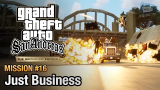 GTA San Andreas Definitive Edition  Mission 16  Just Business [upl. by Henrieta]