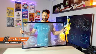 Touch Screen Panel 40 inch  How to convert Monitor into touch Screen🔥  Unboxing amp Review in Hindi [upl. by Amis]