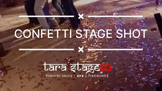 Confetti Stage Shot  Air compressed confetti blast [upl. by Hosbein907]