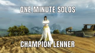 GW2 One Minute Solos  Champion Lenner Reaper [upl. by Wemolohtrab619]