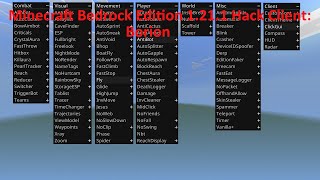 Minecraft Bedrock Edition 1211 Hack Client Borion [upl. by Anirres]