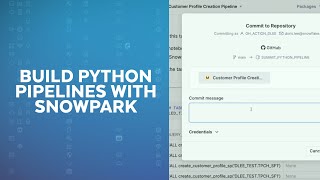 EndtoEnd Python Data Pipelines in Snowflake [upl. by Fugate]