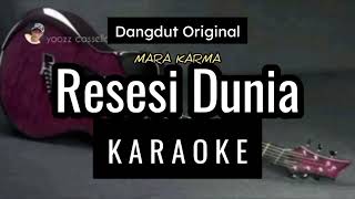 RESESI DUNIA KARAOKE NADA COWOK [upl. by Sawtelle848]