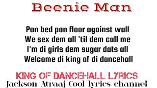 Beenie man king of dancehall lyrics jacksonatraajcoollyrics7582 [upl. by Neveda]