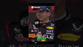 Max Verstappen interview about the race [upl. by Attennod]