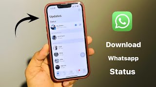 How to download WhatsApp Status in any iPhone  How to save WhatsApp video Status [upl. by Edlihtam855]