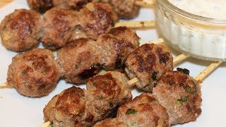 Recette brochettes de KEFTA orientale [upl. by Aiuqram]