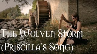 The Wolven Storm Priscillas Song  The Witcher 3  Harp Cover [upl. by Nuahsel]