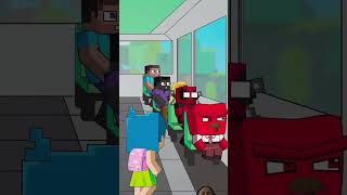 Who Took Joys Money Inside Out 2 Bus Story Minecraft Animation [upl. by Dayna]