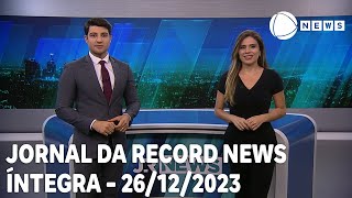 Jornal da Record News  26122023 [upl. by Eceerehs]